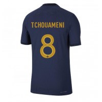Billiga Frankrike Aurelien Tchouameni #8 Hemma fotbollskläder VM 2022 Kortärmad